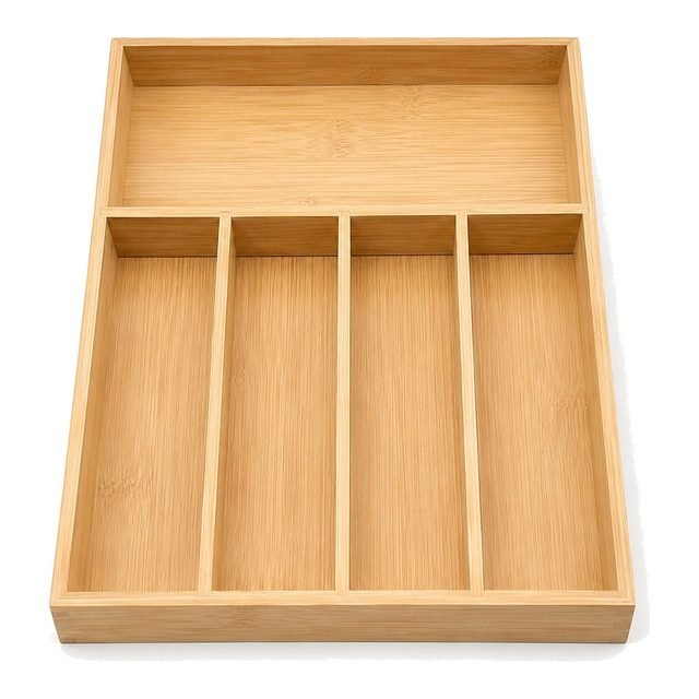 Organizador de cubiertos de madera
