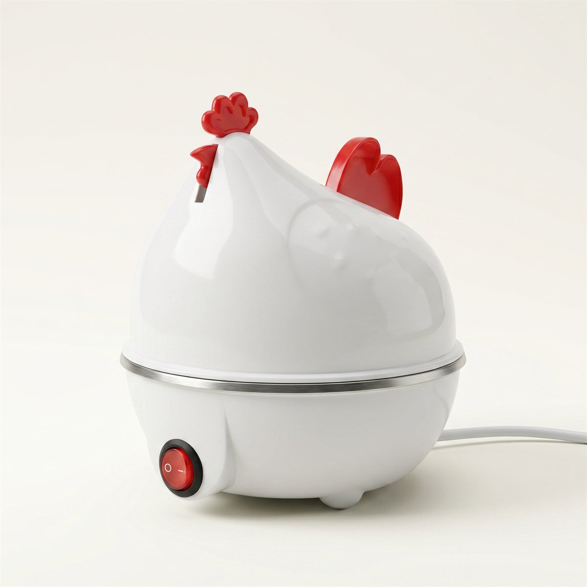 Hervidora eléctrica de huevos forma de gallina